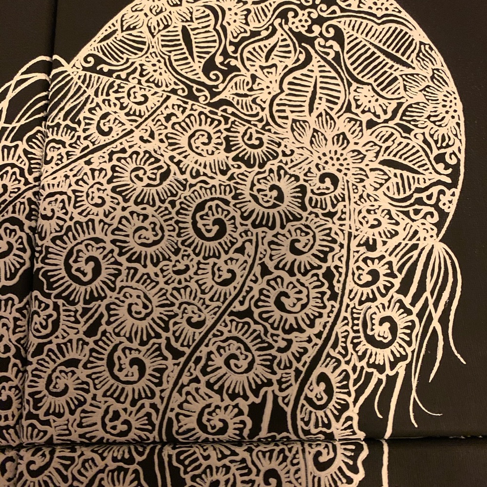 Jellyfish Painting, new, unique art - Picture 4 of 6